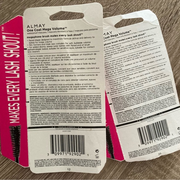 2 Almay one coat mega volume waterproof mascara sealed - Picture 3 of 3